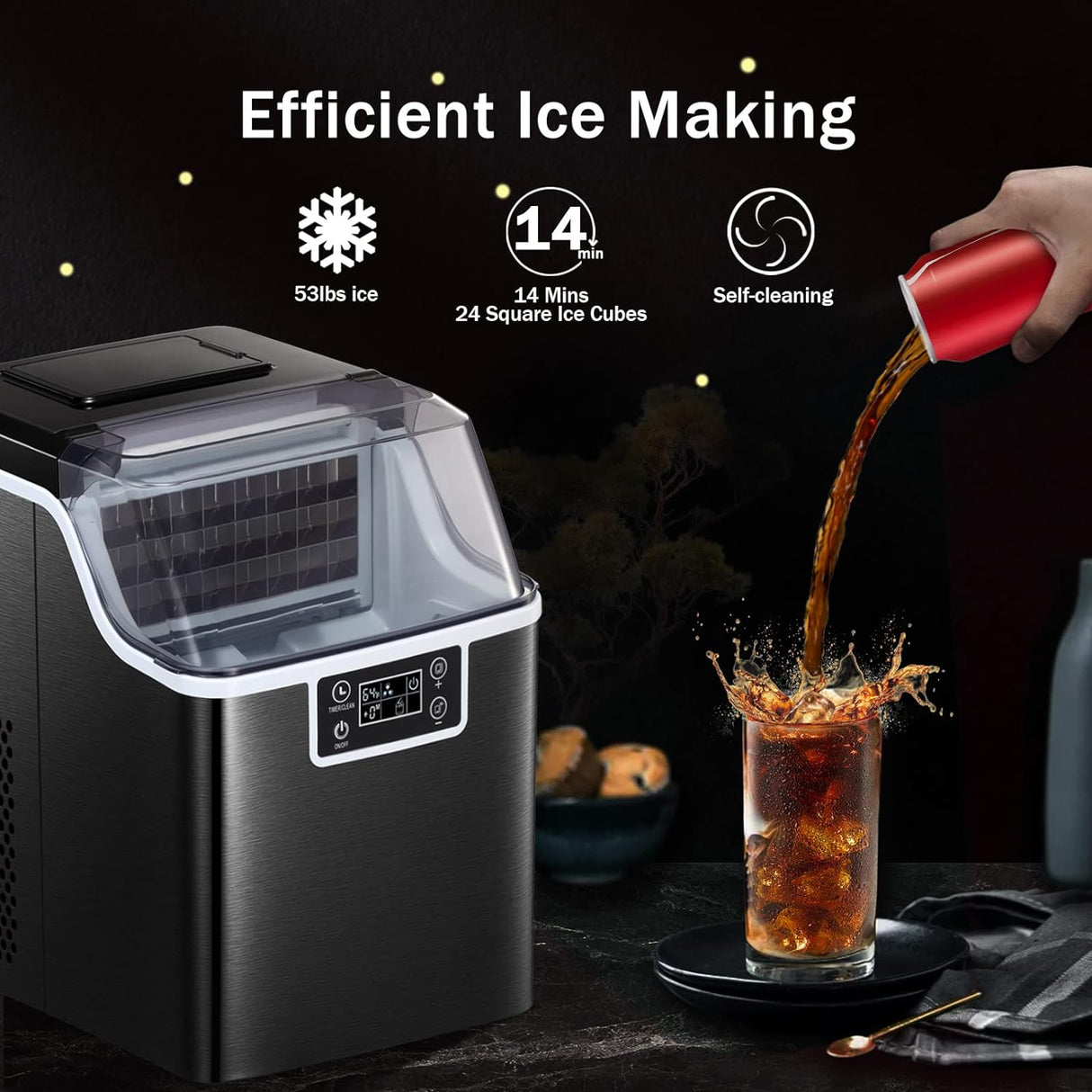 Antarctic Star Countertop Ice Maker Machine