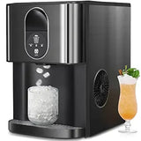 Nugget Ice Maker,Countertop Ice Maker with Soft Chewable Ice,44 Lbs/24H