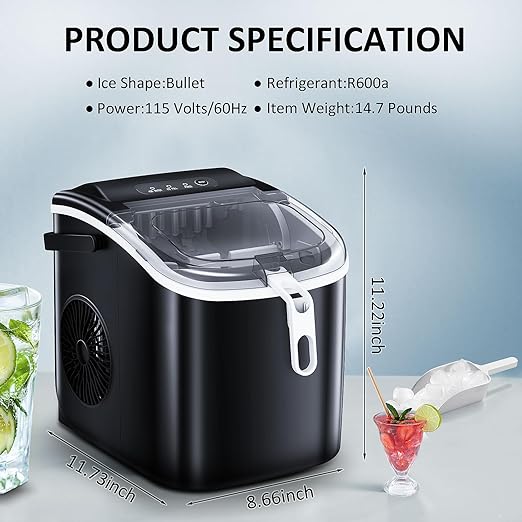 Antarctic Star Countertop Ice Maker Portable Ice Machine