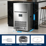Antarctic Star 100Lbs/24H Commercial Ice Maker 58045RCI0 - STEEL - ANTARCTIC - STARice maker
