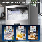 Antarctic Star 100Lbs/24H Commercial Ice Maker 58045RCI0 - STEEL - ANTARCTIC - STARice maker