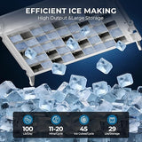 Antarctic Star 100Lbs/24H Commercial Ice Maker 58045RCI0 - STEEL - ANTARCTIC - STARice maker