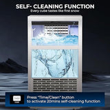 Antarctic Star 100Lbs/24H Commercial Ice Maker 58045RCI0 - STEEL - ANTARCTIC - STARice maker