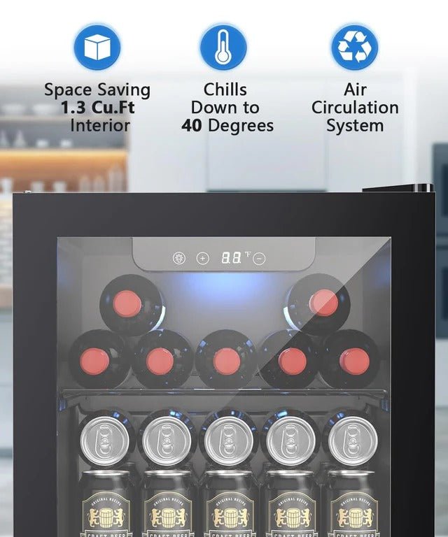 Antarctic Star 12 Bottle/48 Can Beverage Refrigerator Cooler - 1.3 cu.ft - ANTARCTIC - STAR