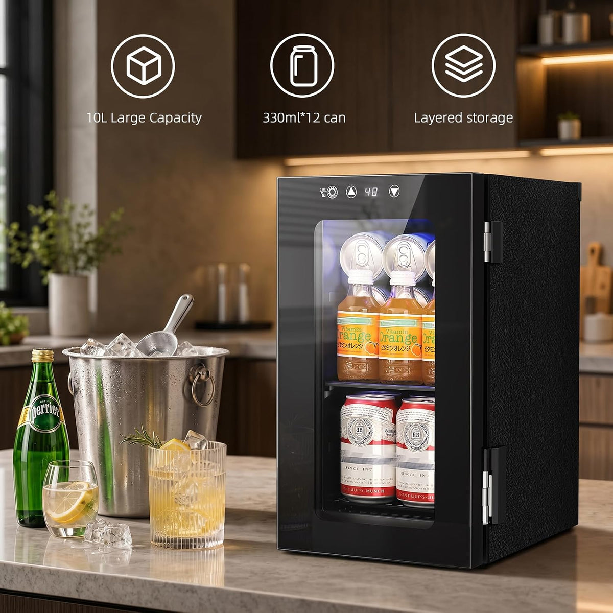 Antarctic Star 12-Can Countertop Beverage Refrigerator - ANTARCTIC-STARBeverage Refrigerators