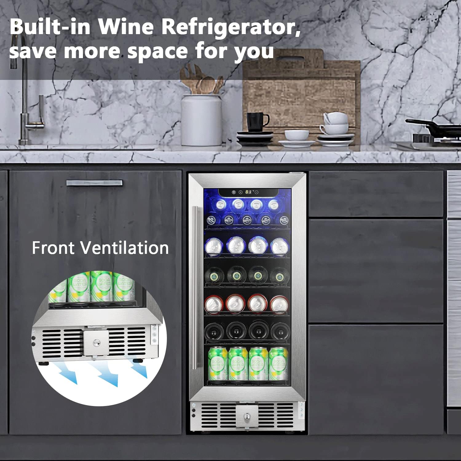 Antarctic Star 15inch Beverage Refrigerator W5885B – ANTARCTIC-STAR