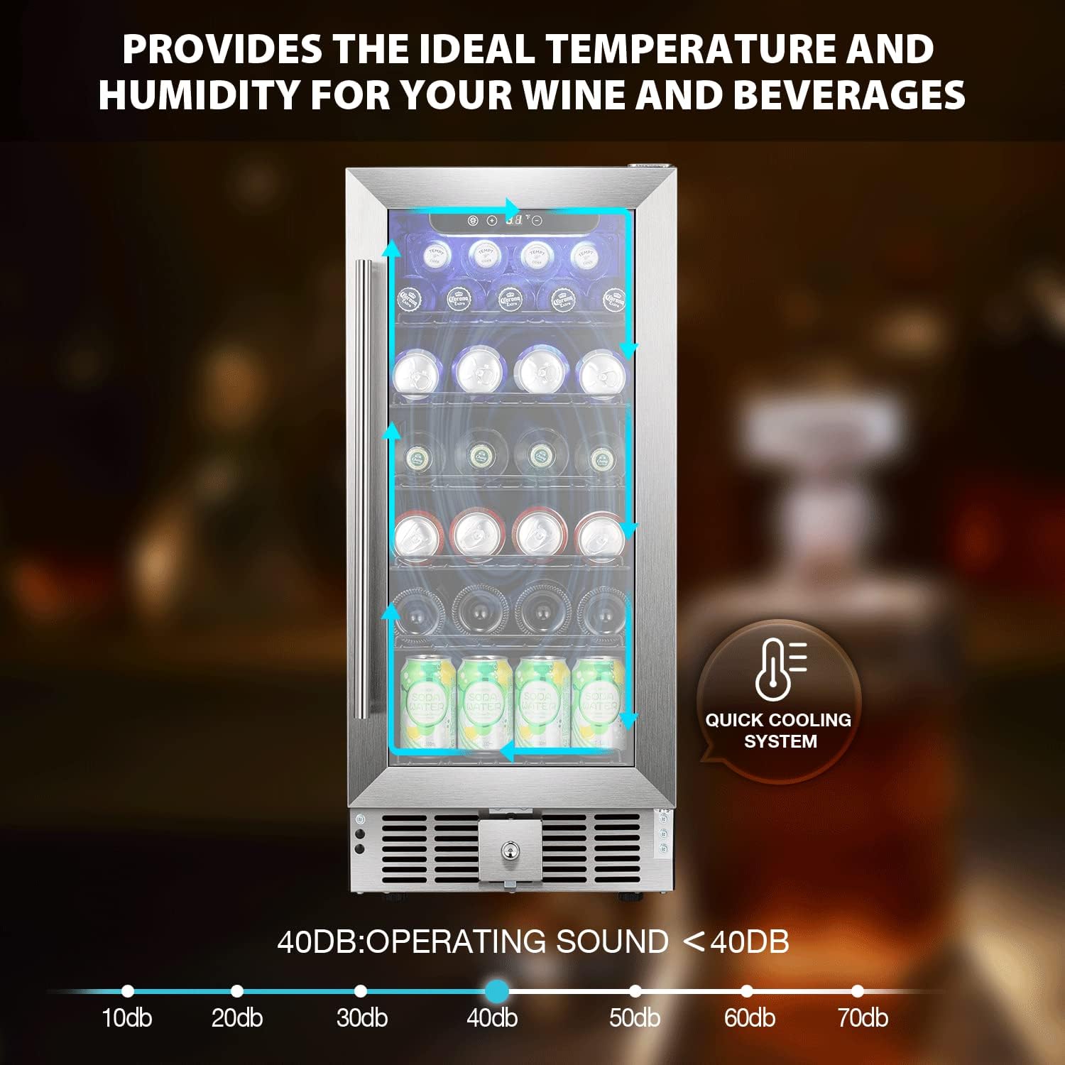 Antarctic Star 15inch Beverage Refrigerator W5885B – ANTARCTIC-STAR