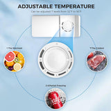 Antarctic Star 1.7Cu.Ft Compact Refrigerator Mini Fridge Glass Door Low Noise Freezer Storage of Beverages Vegetables Fruits, Black - ANTARCTIC - STARMini Fridge