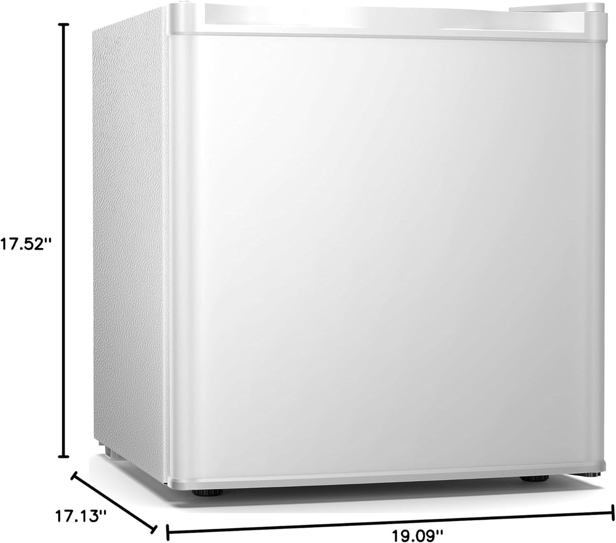 Antarctic Star 1.7Cu.Ft Compact Refrigerator Mini Fridge Glass Door Low Noise Freezer Storage of Beverages Vegetables Fruits, Black - ANTARCTIC - STARMini Fridge