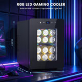 Antarctic Star 18L Gaming Mini Fridge, RGB Beverage Refrigerator - ANTARCTIC-STARBeverage Refrigerators