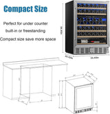 Antarctic Star 24 Inch Wine Fridge W58140B - ANTARCTIC - STARBeverage Refrigerators