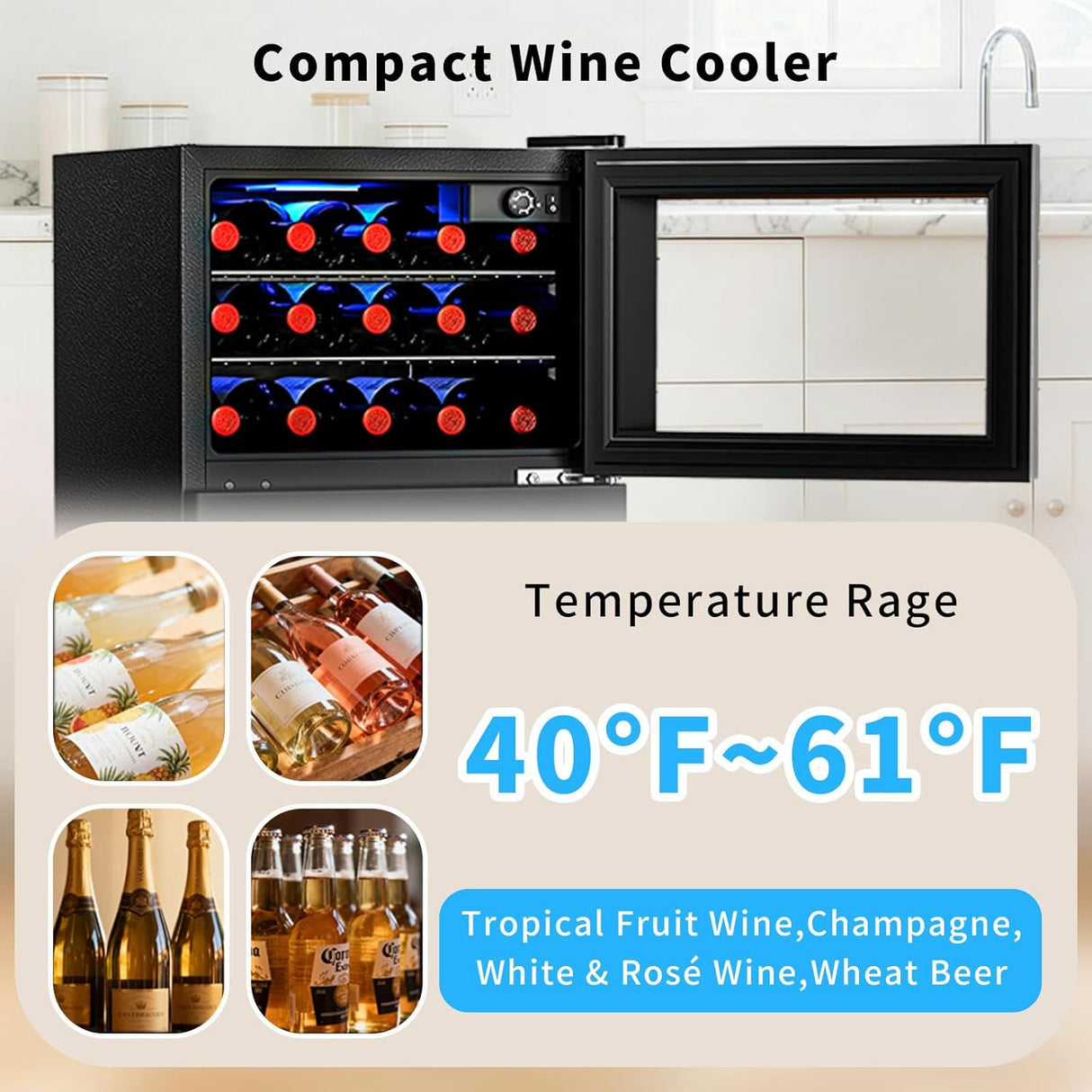 Antarctic Star 2.6 Cu. Ft. Mini Fridge with Freezer - ANTARCTIC - STARBeverage Refrigerators