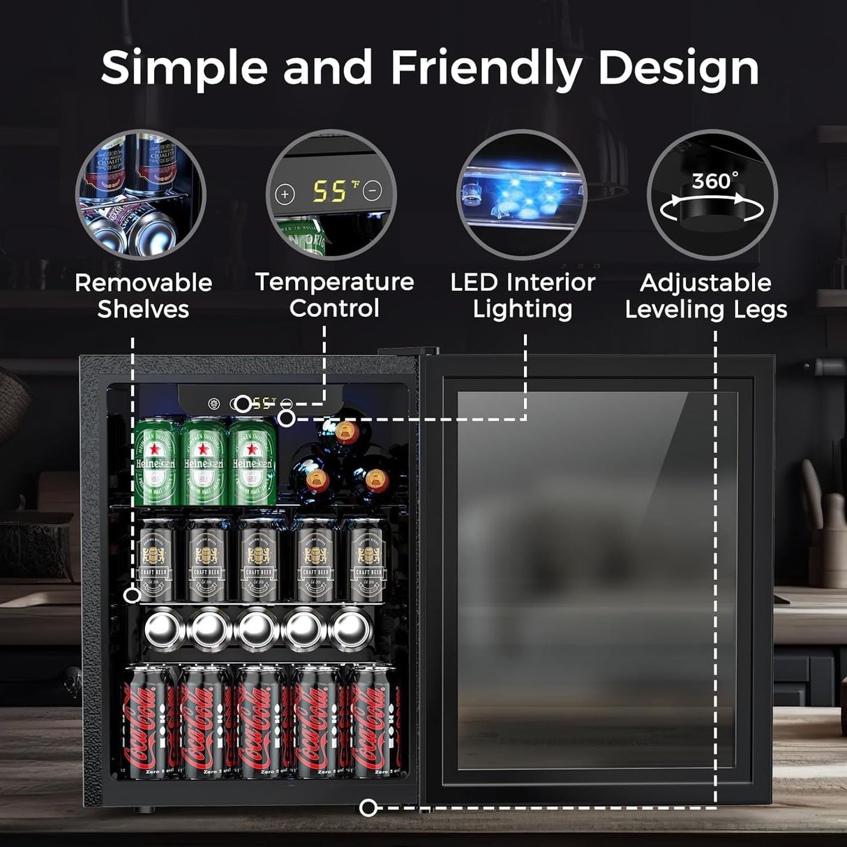 Antarctic Star 2.6 Cu.ft Wine Fridge W5875H - ANTARCTIC - STARBeverage Refrigerators