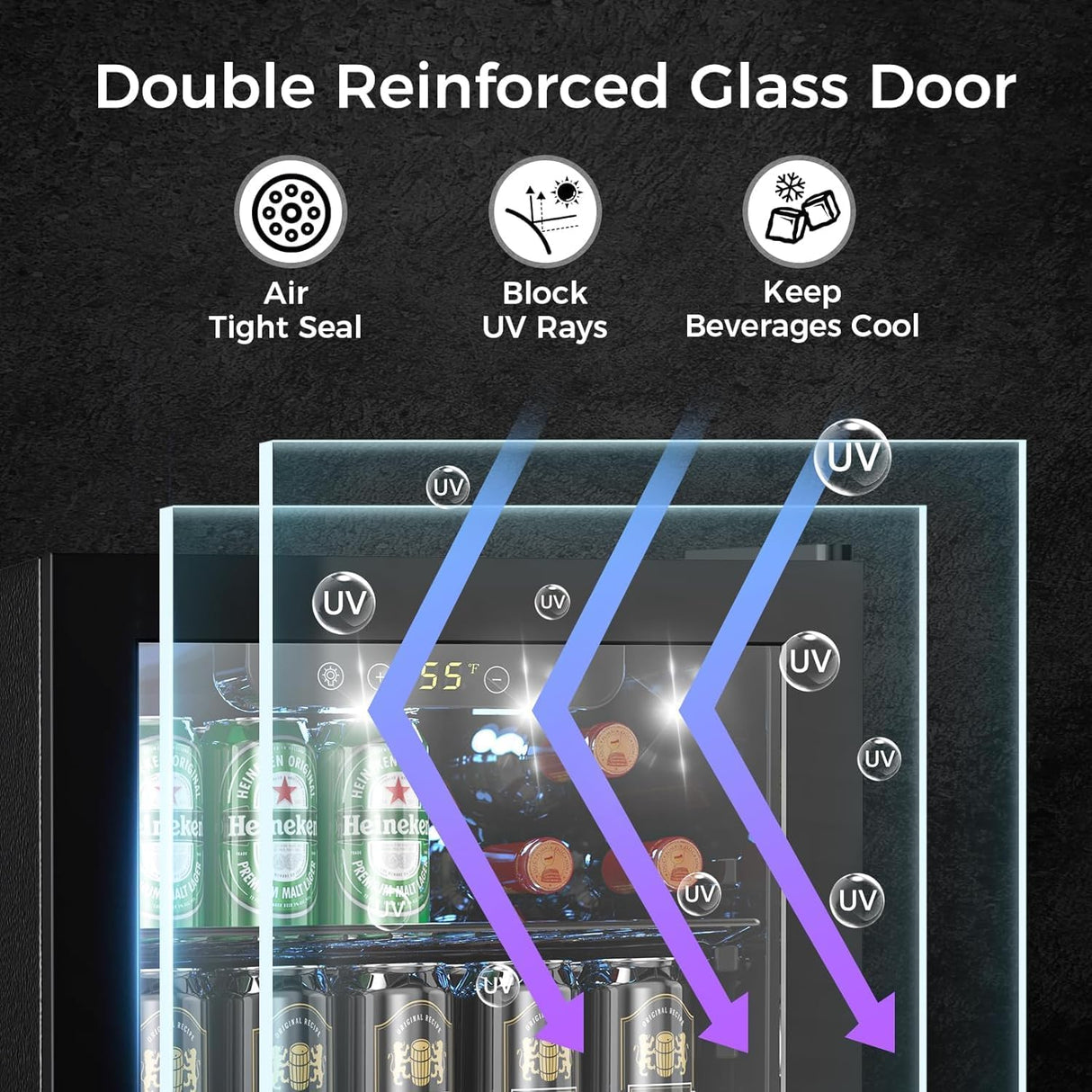 Antarctic Star 2.6 Cu.ft Wine Fridge W5875H - ANTARCTIC - STARBeverage Refrigerators