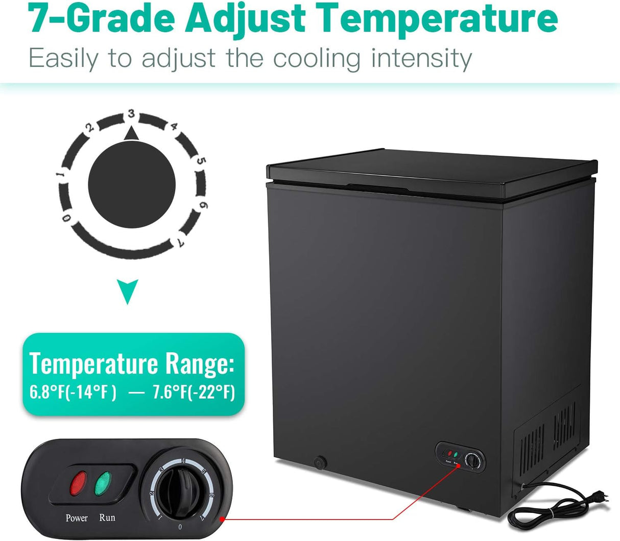 Antarctic Star 3.5 Cu.ft Chest Freezer - ANTARCTIC - STAR