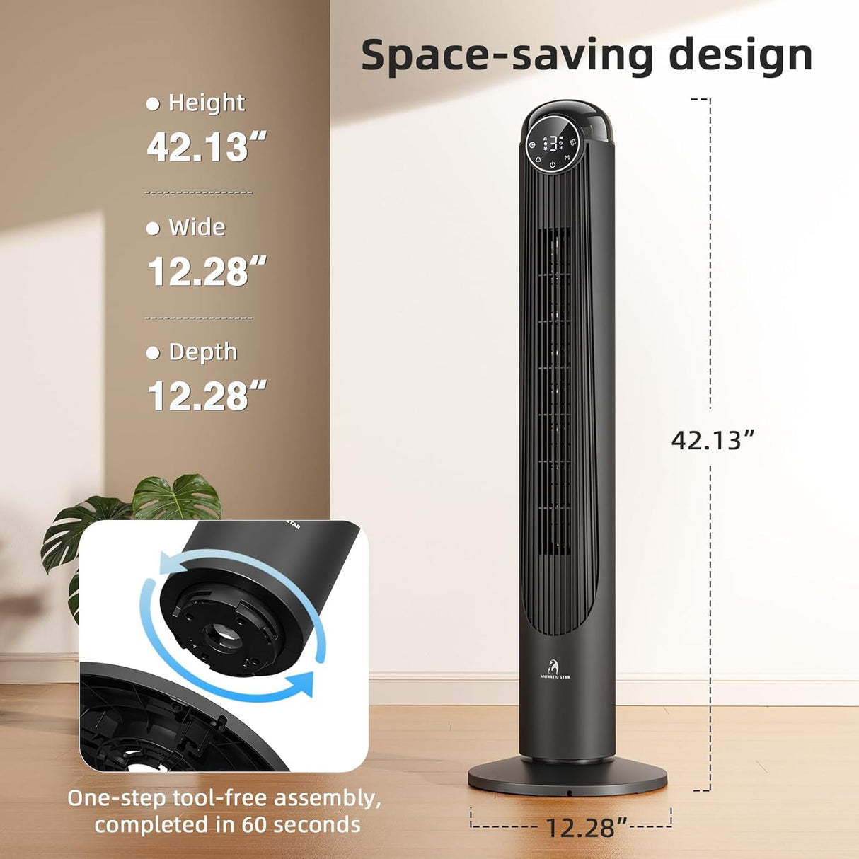 Antarctic Star 36 Inch & 42 Inch Tower Fan 76001ETF0 - ANTARCTIC - STARTower Fan