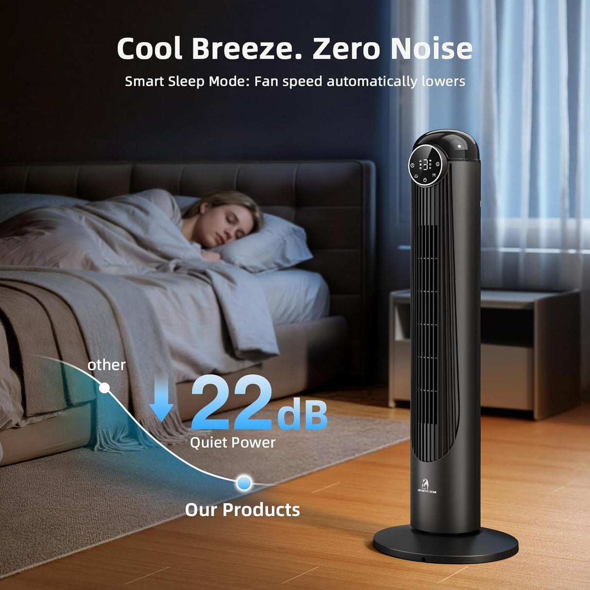 Antarctic Star 36 Inch & 42 Inch Tower Fan 76001ETF0 - ANTARCTIC - STARTower Fan