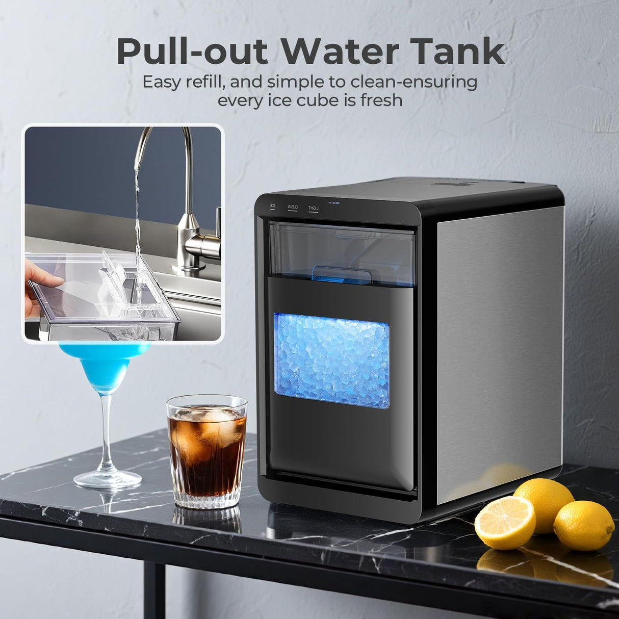 Antarctic Star 44LB Nugget Ice Maker Countertop 58020RIM0 - ANTARCTIC - STARice maker