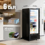 Antarctic Star 6 Cu.Ft. Outdoor Commercial Refrigerator with Glass Door & LED Lighting - ANTARCTIC-STARBeverage Refrigerators