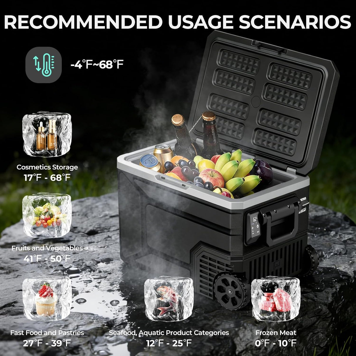 Antarctic Star 68QT Portable Car Refrigerator 58065RVR0 - ANTARCTIC-STARCar Refrigerators