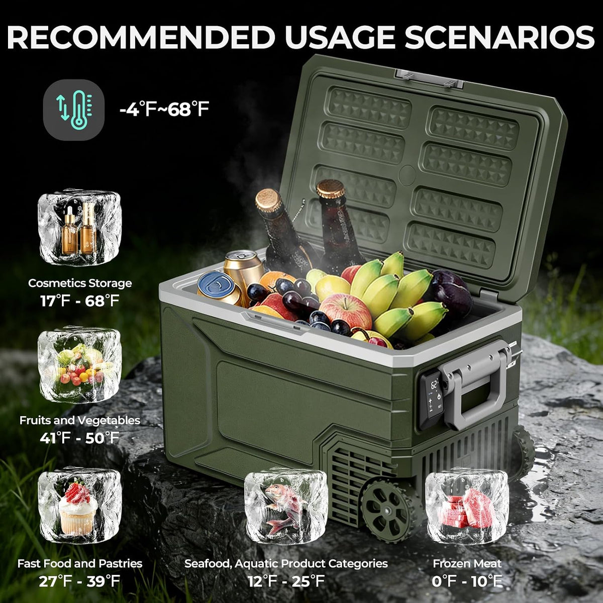 Antarctic Star 68QT Portable Car Refrigerator 58065RVR0 - ANTARCTIC-STARCar Refrigerators