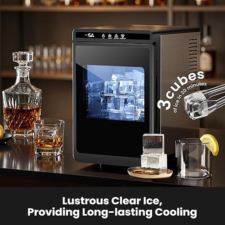 Antarctic Star Clear Ice Cube Makers 58003RIM0 - BLACK - ANTARCTIC - STARice maker