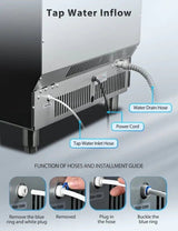 Antarctic Star Commercial Ice Makers Machine Stainless Steel Makers Freestanding - ANTARCTIC - STAR