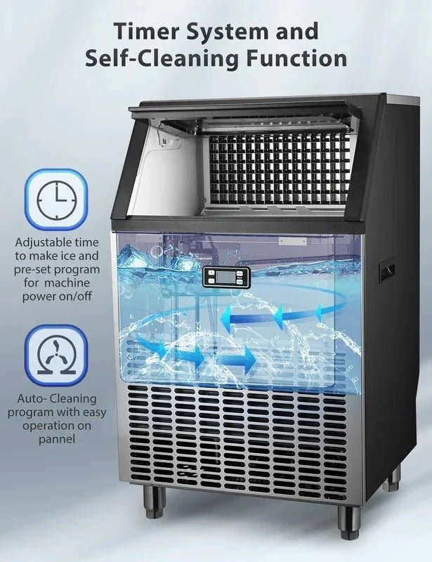 Antarctic Star Commercial Ice Makers Machine Stainless Steel Makers Freestanding - ANTARCTIC - STAR