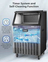 Antarctic Star Commercial Ice Makers Machine Stainless Steel Makers Freestanding - ANTARCTIC - STAR