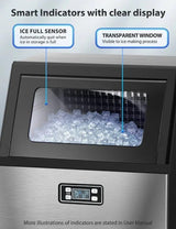 Antarctic Star Commercial Ice Makers Machine Stainless Steel Makers Freestanding - ANTARCTIC - STAR