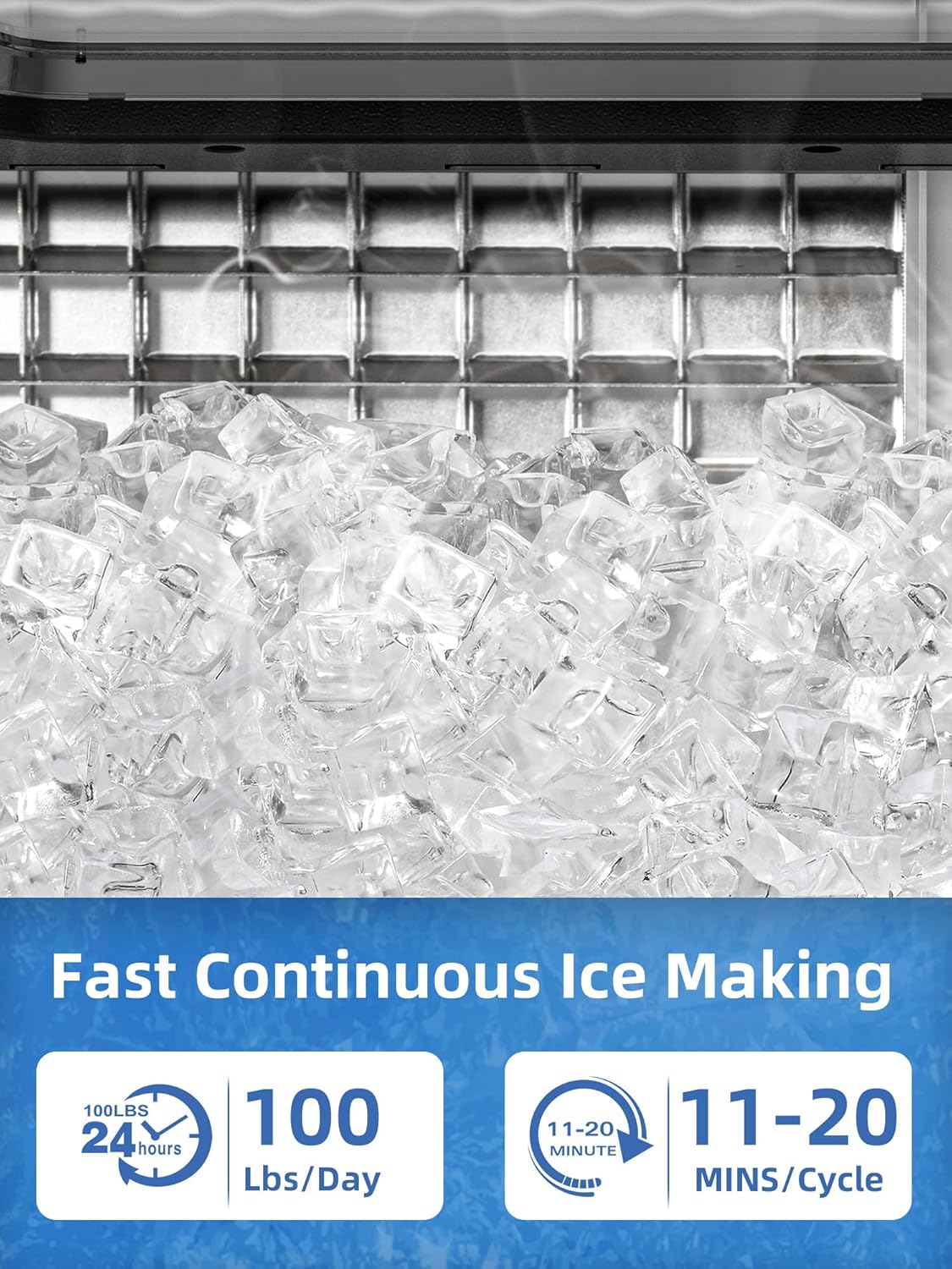 Antarctic Star Commercial Ice Makers Machine Stainless Steel Makers Freestanding - ANTARCTIC - STAR