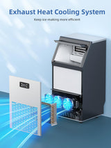 Antarctic Star Commercial Ice Makers Machine Stainless Steel Makers Freestanding - ANTARCTIC - STAR