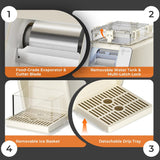 Antarctic Star Countertop Ice Maker & Shaver, 45 lbs/Day, 3-Minute Ice, Self-Cleaning - ANTARCTIC-STARice maker