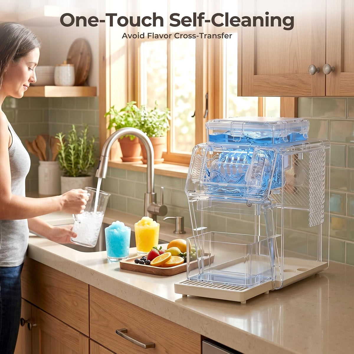 Antarctic Star Countertop Ice Maker & Shaver, 45 lbs/Day, 3-Minute Ice, Self-Cleaning - ANTARCTIC-STARice maker