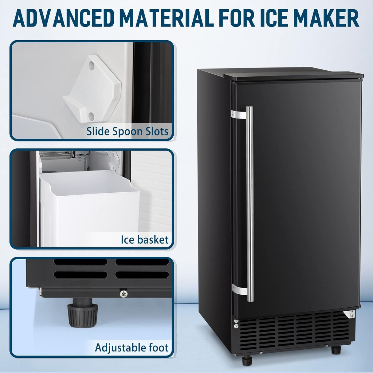 Antarctic Star Ice Maker Ice Scoop Handle Water Inlet Pipe Draining Pipe Quick Connector - ANTARCTIC - STAR