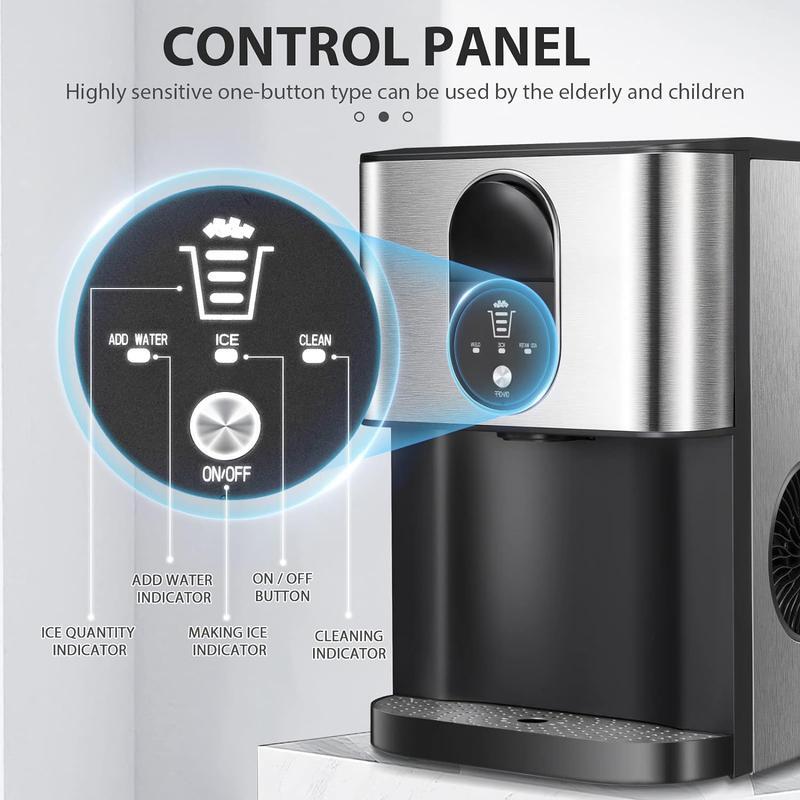 Antarctic Star Nugget Ice Maker with Soft Chewable Ice 44 Lbs/24H - ANTARCTIC - STAR