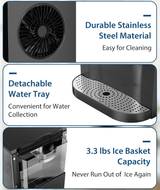 Antarctic Star Nugget Ice Maker with Soft Chewable Ice 44 Lbs/24H - ANTARCTIC - STAR