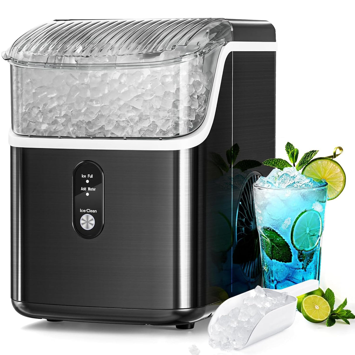 Antarctic Star Nugget Ice Maker with Soft Chewable Pellet Ice 34lbs/24H - ANTARCTIC - STAR
