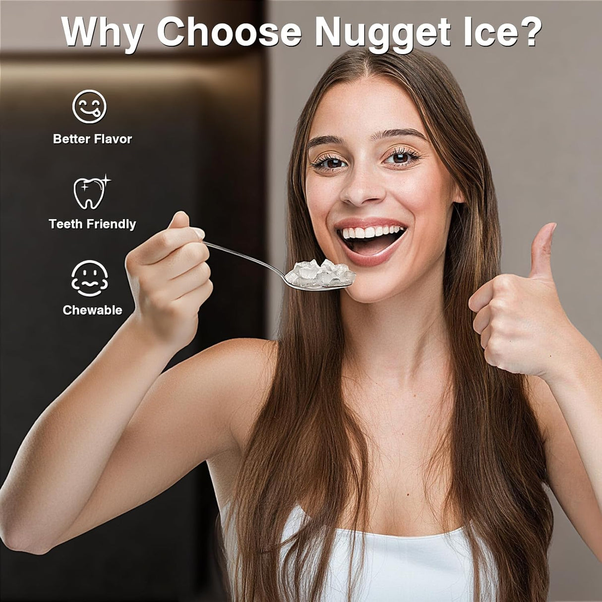 Antarctic Star Nugget Ice Maker with Soft Chewable Pellet Ice 34lbs/24H - ANTARCTIC - STAR