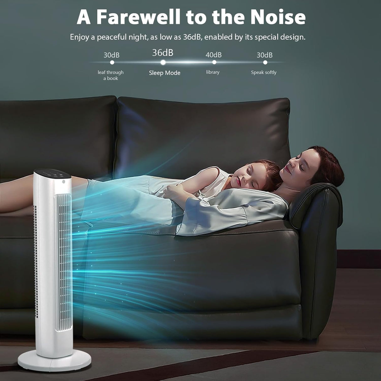 Antarctic Star Tower Fan 360°Oscillating - ANTARCTIC - STAR