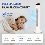 Antarctic Star Tower Fan 85°Oscillating - ANTARCTIC-STAR