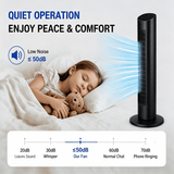 Antarctic Star Tower Fan 85°Oscillating - ANTARCTIC-STAR
