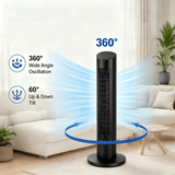 Antarctic Star Tower Fan 85°Oscillating - ANTARCTIC-STAR