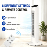 Antarctic Star Tower Fan 85°Oscillating - ANTARCTIC-STAR
