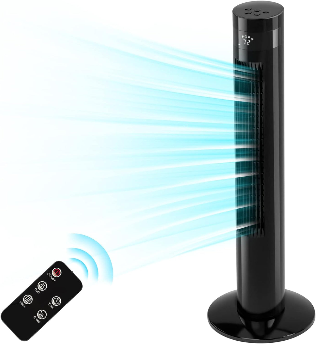 Antarctic Star Tower Fan Portable Electric Oscillating Fan - 36 inch - ANTARCTIC - STAR