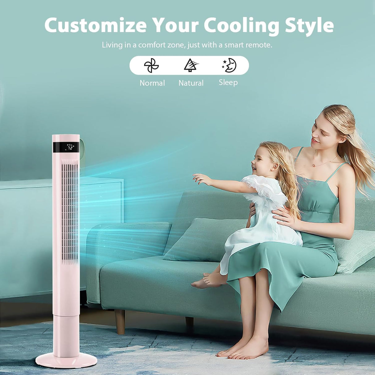 Antarctic Star Tower Fan Portable Electric Oscillating Fan - 43 inch - ANTARCTIC - STAR