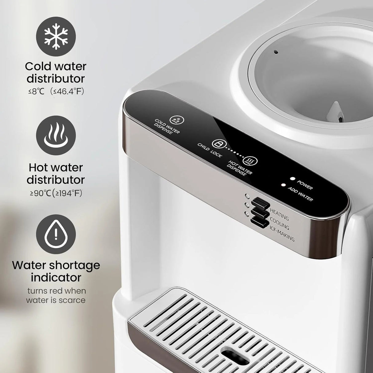 Antarctic star Water Cooler Dispenser with Ice Maker - ANTARCTIC-STARice maker