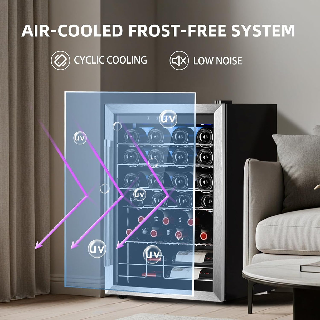 Antarctic Star Wine Cooler Refrigerator 58128RWC1 - ANTARCTIC - STARBeverage Refrigerators