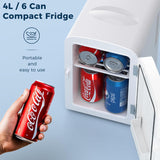 Compact Refrigerator, Portable Mini Fridge, Skin Care 4L Capacity/6 Cans - ANTARCTIC - STARBeauty Fridge