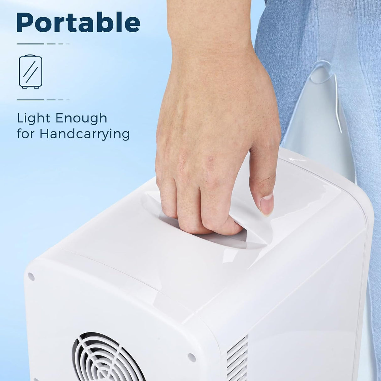 Compact Refrigerator, Portable Mini Fridge, Skin Care 4L Capacity/6 Cans - ANTARCTIC - STARBeauty Fridge